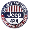 Licensed Jeep 4x4 Dome Metal Sign (15")